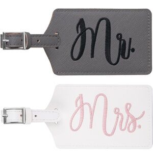 Gray and White Key & Card Holders Set